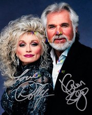 Dolly Pardon & Kenny Rogers 8x10 Autographed Signed Photo Reprint picture