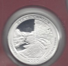 2010 S Silver Proof GRAND CANYON Quarter - 90% Silver picture