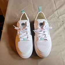 Nike Women's Court Vision Sneaker White/Mint Green Lace-Up Low Top CW6536-100 picture