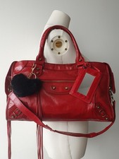 Vintage City Bag Large Glossy Red - Motorcycle bag Utilitarian University Y2K  picture