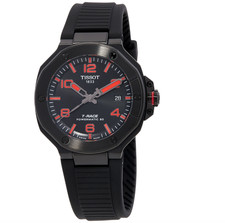 Tissot Mens T-Race Powermatic 80 Automatic Black Dial Watch - T1418073705700 NEW picture