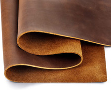 Genuine Leather Tooling Sheets 1.8-2.0MM Thick Full Grain Oil Tan Crazy Horse Co picture