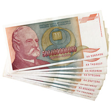 Yugoslavia 500 Billion Dinara 1993 Circulated Banknote Currency Hyperinflation picture