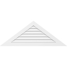 Ekena Millwork GVPTR60X1801SN Triangle Surface Mount PVC Gable Vent, Factory Pri picture