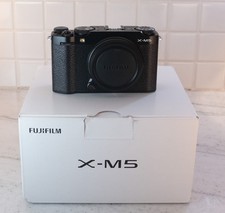 Fujifilm X-M5 Mirrorless Camera Black Complete Box + Accessories + Case + MINT picture