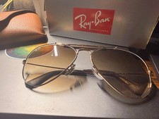 Authentic Ray-Ban RB3025 Aviator Gold Frame Brown Gradient Sunglasses 58mm picture