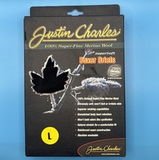 Justin Charles Merino Wool Box Briefs, Size Large, 100% Super-Fine picture