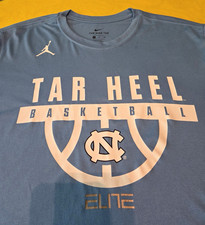 Nike Jordan UNC Tar Heels basketball elite dri-fit tshirt mens XL Carolina blue  picture