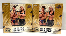 2022 Upper Deck Allure All Elite AEW Wrestling Factory Sealed Hobby Box Lot of 2 picture