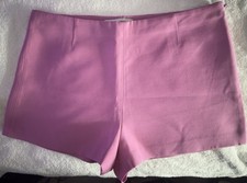 Valentino Women’s Pink Solid Flat Front Casual Shorts, Size 8 Regular picture