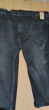 $70 NWT Levis 559 Relaxed Straight Jeans Mens 54x28 Big & Tall Stretch Dark Blue picture