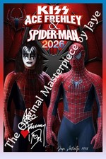 KISS Ace Frehley and Spider man by Jaye Metcalfe 2026 picture