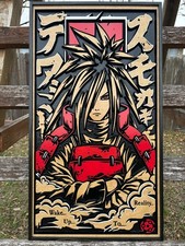Madara Uchiha, Naruto Uzumaki, anime, 3D Wood Art, Cartoon, Wake up to reality picture