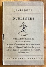 DUBLINERS by JAMES JOYCE ORIGINAL MODERN LIBRARY FLEX CLOTH w/ DUST JACKET RARE picture