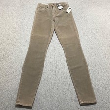 NWT GAP Womens sz 26 Jeans Beige Corduroy Skinny High Rise Medium Wash New picture