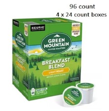 Green Mountain Breakfast Blend Coffee, Light Roast, 96 count.  picture