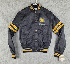 Vintage USFL DENVER GOLD Jacket Youth L/XL Black Bomber Football 1982 picture