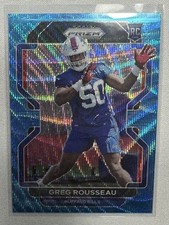 2021 Greg Rousseau Blue Wave Prizm Panini Prizm Football[130/199][#434][RC] picture