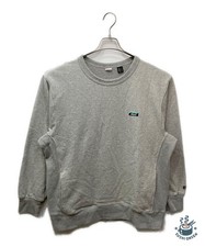 NANGA ECO HYBRID MINI BOX LOGO EMBROIDERY SWEATSHIRT Size: L Gray NW2441-1F013 picture