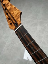 5-Piece Ebony Fretboard Flame Maple Electric Guitar Neck 22Frets Abalone Inlays picture