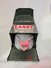 Vintage Take One 2007 Candy Coffin Rat Animated Halloween Prop SEE VIDEO RARE  picture