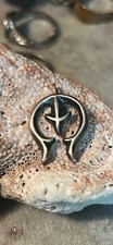 Navajo w Zia Pueblo symbol Sterling Silver Naja Pendant Signed 1