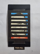 Vintage 1965 Topps Push-Pull Card # 3 Franklin D Roosevelt / Winston Churchill picture