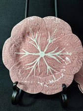 Bordallo Pinheiro Portugal Pink Cabbage Leaf Luncheon/Salad Plate 9