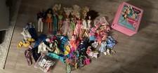 Vintage Barbie Doll Lot, Accessories, Case, Bike 7 Barbie’s And 1 Ken picture