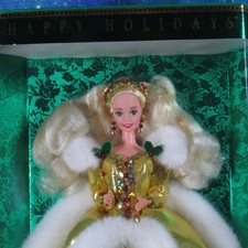 Mattel Happy Holidays Barbie Doll 1994 12155 Special Edition NRFB (see photos) picture