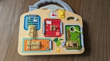 HAPE Educational Lock & Learn Activity Board 11 x 11
