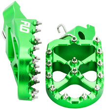 Kawasaki KX250F KX450F GREEN FOOT PEGS FLO MOTORSPORTS picture