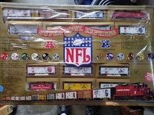 1. Mantua NFL Super Bowl HO Scale Train Set 1991 Vintage First Edition NIB picture