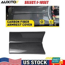 1X ABS Carbon Fiber Center Armrest Cover For Benz C W205 2015-2020 GLC X253 1-5X picture