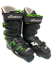 NORDICA Promachine 120 Ski Boots Mens 10 Black Green Mondo 28 325mm picture