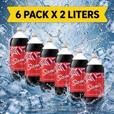 Sam's Cola Soda, 2 Liter Bottle 6 pack Exotic Pop Soda picture