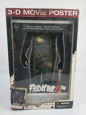 McFarlane Toys Friday the 13th 3D Movie Poster Art Figure Jason Voorhees picture