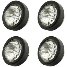 Qty 4: 12V Sealed Beam Headlight Fits Massey Ferguson Replaces 505281M91 picture