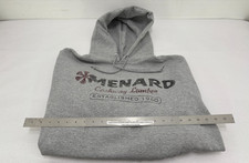 NEW Menards Men's 3XL Hoodie Sweatshirt Pullover LT GRAY - Kangaroo Pocket (AB) picture
