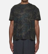 Valentino Men's Green Crew Neck Cotton Camo Khaki Toile Iconographe T-Shirt Sz M picture