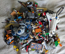 Huge Mixed LEGO Lot Over 5lbs Parts Pieces Mini Figs Star Wars Space City picture