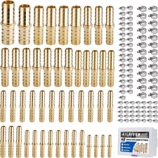 48PCS Brass Hose Barb Splicer Mender Fittings with Pipe Clamp picture