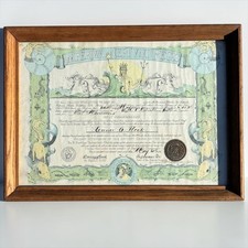Vintage USS Detroit CL-8 Neptvni Regis Navy Shellback Certificate Pearl Harbor picture