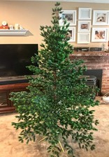 Rare Vintage 7FT Evergreen Evergleam Green Christmas Tree 142 Branches picture