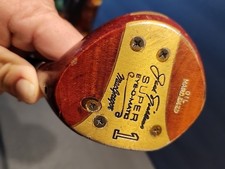 Macgregor Jack Nicklaus Super Eye-O-Matic Oil Hardened Persimmon Driver picture