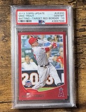 2013 Topps Update Series - All-Star Mike Trout #US300 Red Border picture