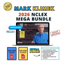 Mark Klimek 2026 Next Gen NCLEX Review Mega Bundle  Free sticker included picture