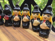 Lot of 13 Vintage Halloween Candles Witch Ghoul Scarecrow picture