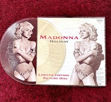 MADONNA HOLIDAY PICTURE DISC RECORD VINYL PROMO BACKING CARD IMMACULATE LP 1990 picture