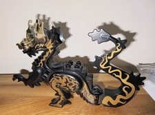 Lego RARE Oriental Dragon black gold 7419 Adventurers minifigure picture